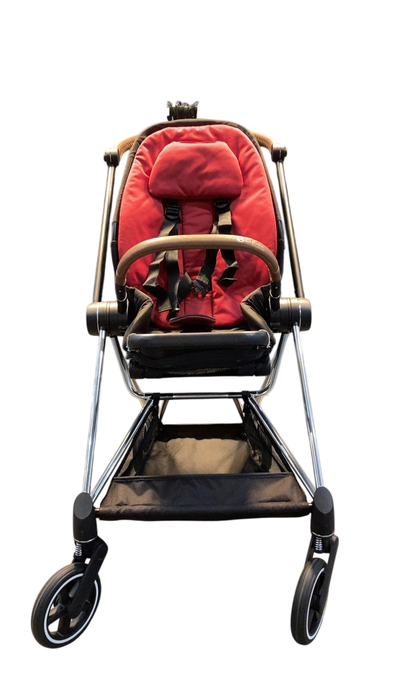 Shop Cybex MIOS Stroller, 2019, Chrome With Black Details, True Red at GoodBuy Gear