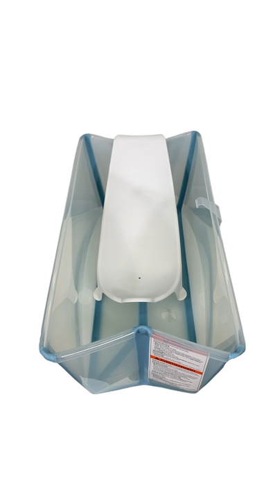 Shop Stokke Flexi Bath Bundle Pack, Regular, Transparent Ocean Blue at GoodBuy Gear
