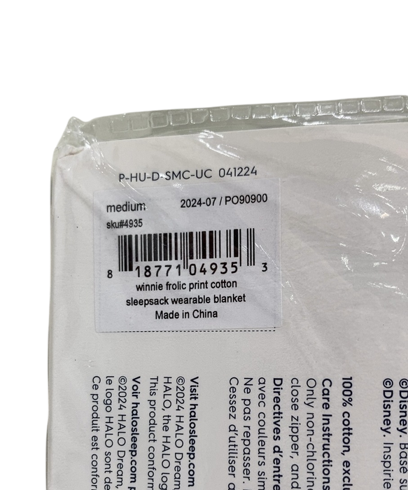 Shop Halo SleepSack Swaddle, Medium, Winnie Rainbows at GoodBuy Gear