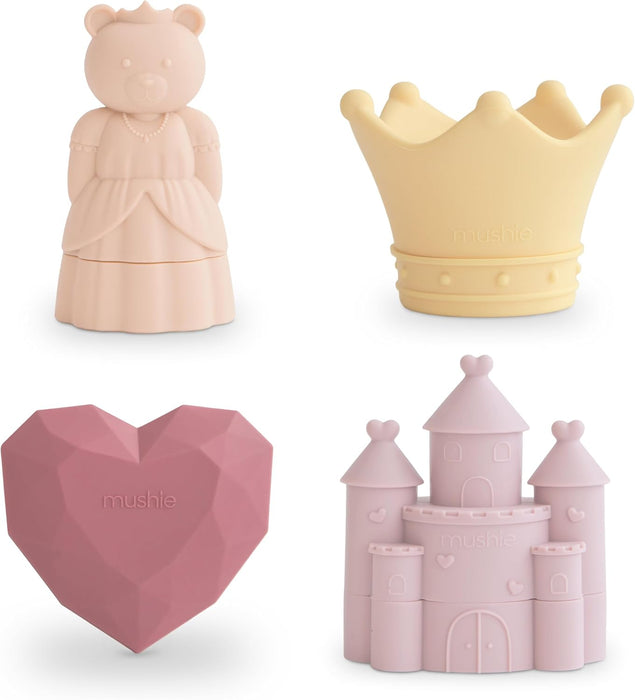 Mushie Silicone Bath Toys Play Set, Princess