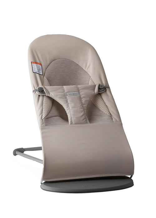 BabyBjorn Bouncer Balance Soft, Dark Gray Frame, Sand Gray TriFabric