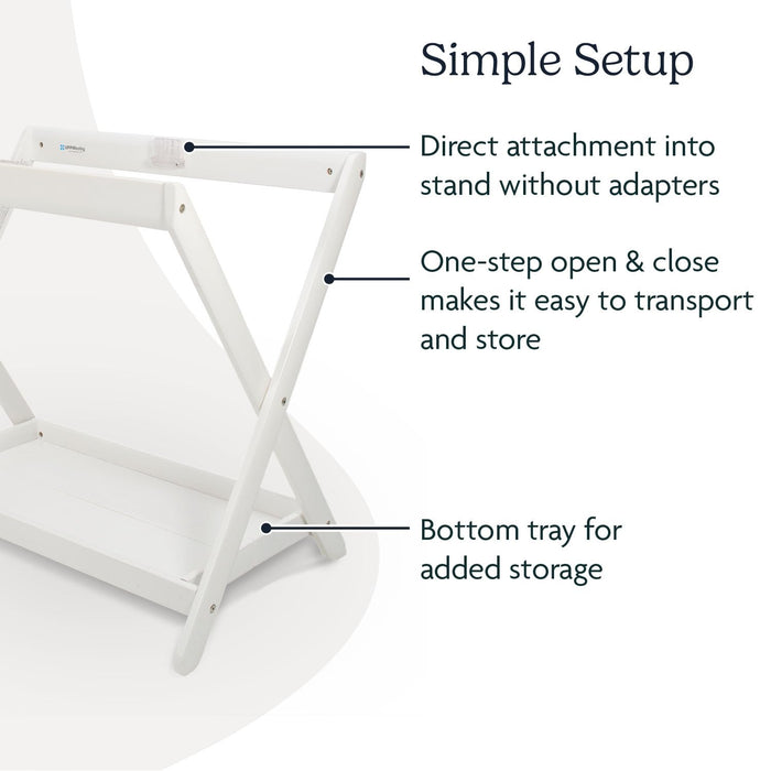 UPPAbaby Bassinet Stand, For 2014 And Older Bassinets, White