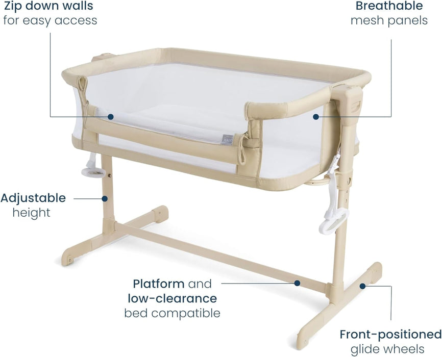 Halo 2-in-1 BassiNest Bedside Sleeper, Oat
