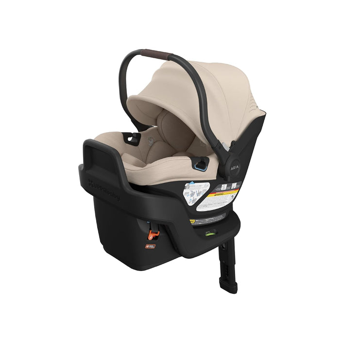 UPPAbaby Aria V2 Infant Car Seat, 2025, Declan (Oat Mélange/Chestnut Leather)