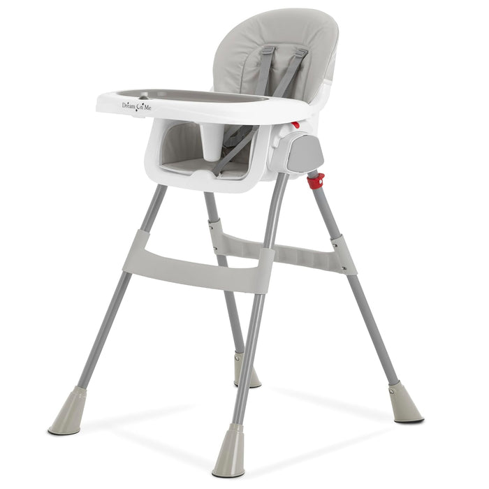 Dream On Me Portable 2 in 1 Table Talk Highchair, Grey