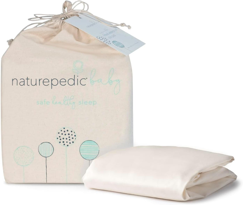 Naturepedic Organic Cotton Crib Sheets, Ivory
