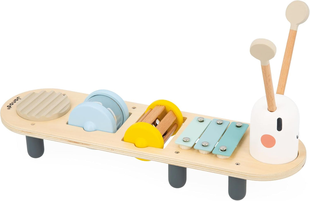 Shop Janod Sweet Cocoon Caterpillar Sound Awakening Stand at GoodBuy Gear