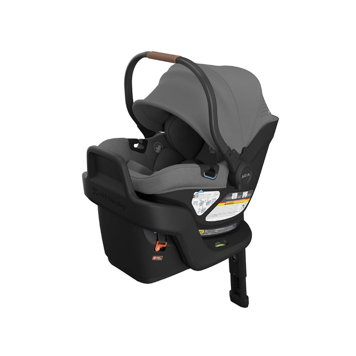 UPPAbaby Aria V2 Infant Car Seat, 2025, Greyson (Charcoal Mélange/Saddle Leather)