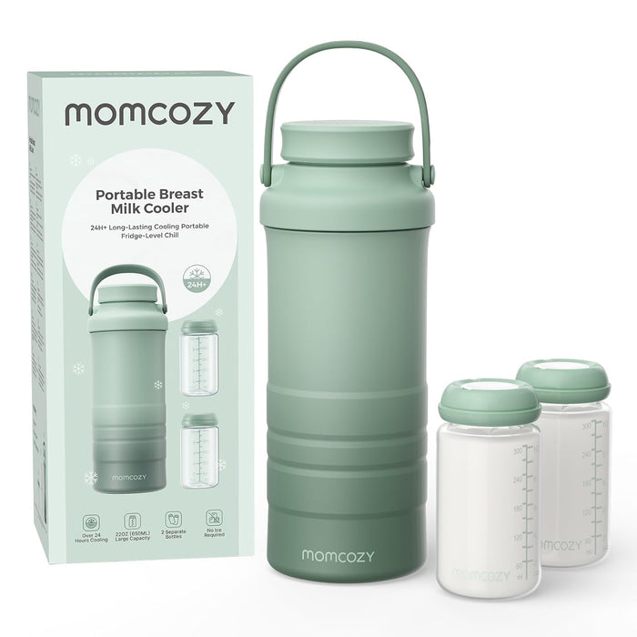 Momcozy Portable Breastmilk Cooler, Mint, 22oz CM01