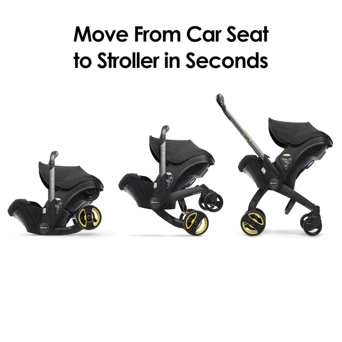 Doona Infant Car Seat & Stroller Combo, 2024, Nitro black