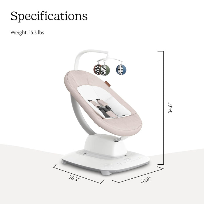 UPPAbaby Mamaroo Smart Swing, Charlie (Sand Melange)