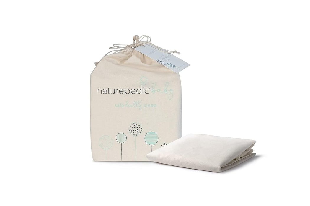 Naturepedic Organic Cotton Changing Pad Cover, White