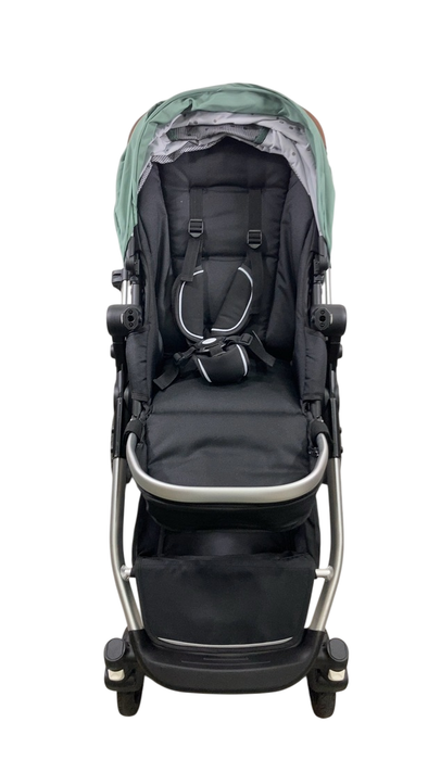 Shop Mockingbird Single to Double 2.0 Stroller, 2024, Sage, Silver With Penny Leather, Watercolor Drops at GoodBuy Gear