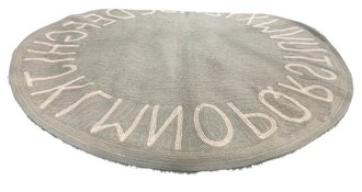 Shop Lorena Canals Round ABC Washable Rug 5', Vintage Blue at GoodBuy Gear