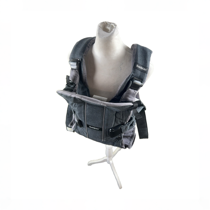 Shop BabyBjorn Baby Carrier One, Denim Grey/Dark Grey Woven Mix at GoodBuy Gear
