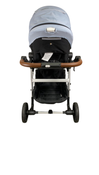 Shop Mockingbird Single to Double 2.0 Stroller, 2025, Silver With Penny Leather, Sky, Watercolor Drops at GoodBuy Gear