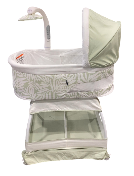 Shop TruBliss Sweetli Calm Bassinet, Sage Fern Leaves at GoodBuy Gear