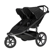 Shop Thule Urban Glide 3 Double Stroller, 2025, Black, Magnetic Harness at GoodBuy Gear