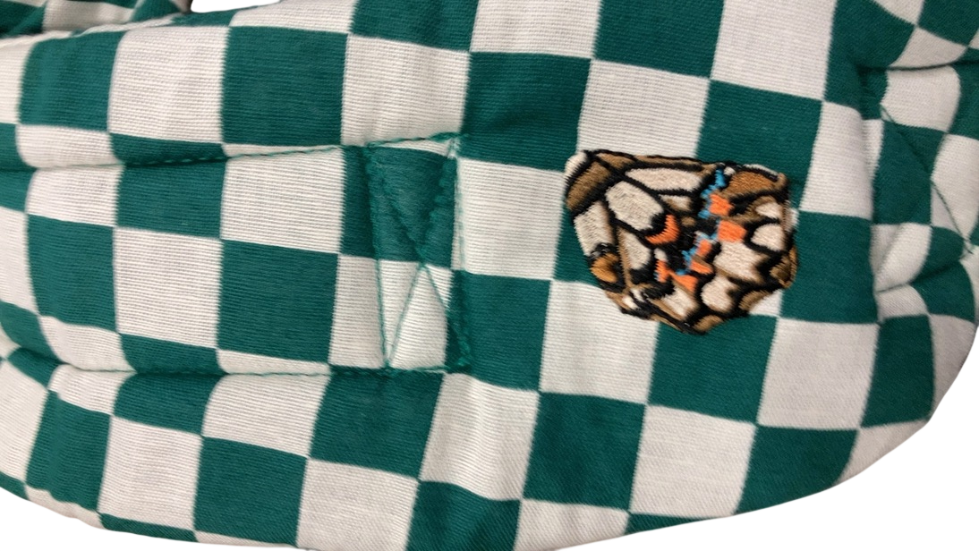 Shop Mabē The Monarch Carrier, Evergreen Check at GoodBuy Gear