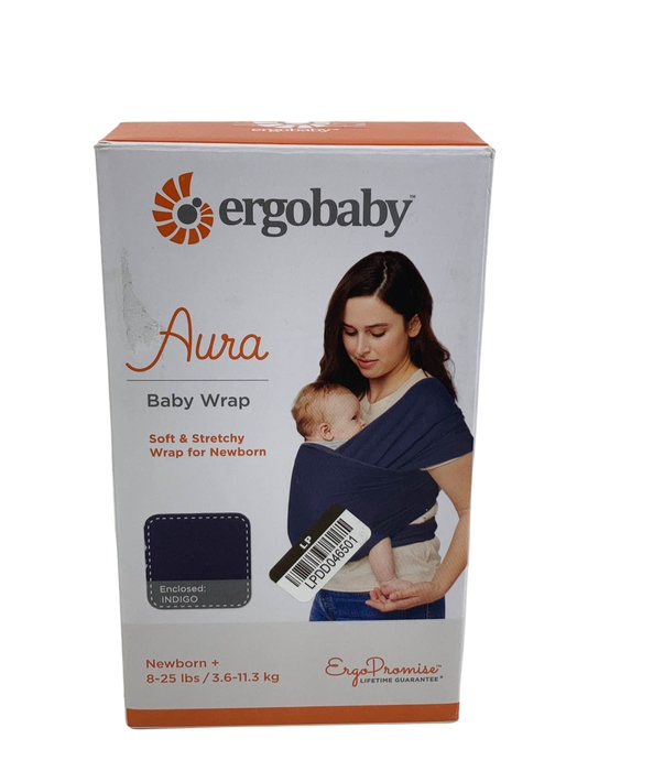 used Ergobaby Aura Baby Wrap, Indigo