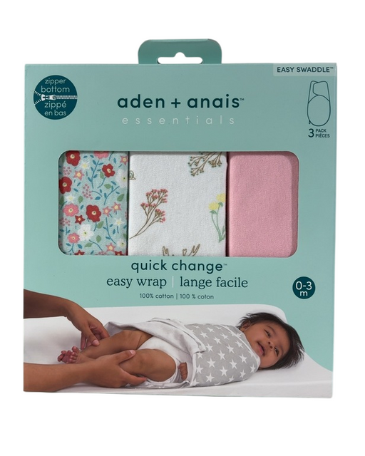 Shop Aden + Anais Essentials Easy Wrap Swaddle, 3 Pack, 0-3 Months, Fairy Tale Flowers at GoodBuy Gear