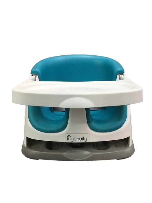secondhand Ingenuity Baby Base 2-in-1 Booster Seat, Peacock Blue