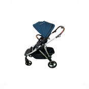 Shop Mockingbird Single to Double 2.0 Stroller, 2025, Sea, Silver With Penny Leather, Watercolor Drops at GoodBuy Gear