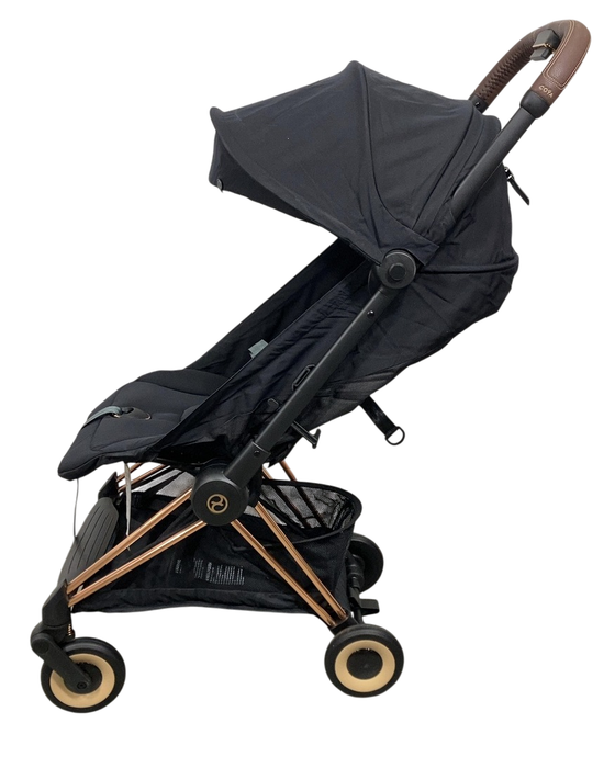 Shop Cybex Coya Stroller, 2023, Rose Gold, Sepia Black at GoodBuy Gear