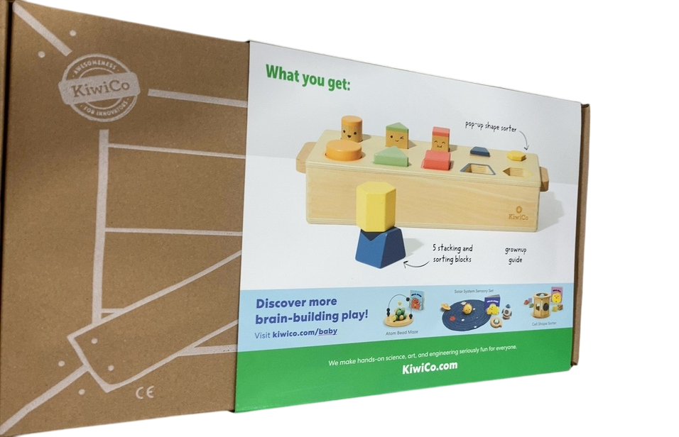 Shop KiwiCo Pop-Up Shape Sorter Puzzle, Multicolor at GoodBuy Gear