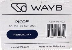 Shop WAYB Pico Portable Car Seat, 2023, Midnight Sky at GoodBuy Gear