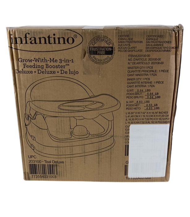 Shop Infantino Grow With Me 4 In 1 Two Can Dine Deluxe Booster Seat, Teal at GoodBuy Gear