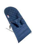Shop BabyBjorn Bouncer Bliss, Dark Gray Frame, Midnight Blue Cotton Classic Quilt at GoodBuy Gear