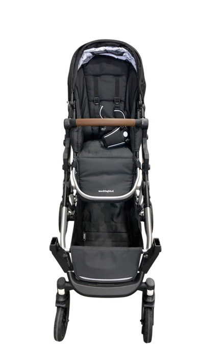 Shop Mockingbird Single to Double 2.0 Stroller, 2025, Black, Silver With Penny Leather, Watercolor Drops at GoodBuy Gear