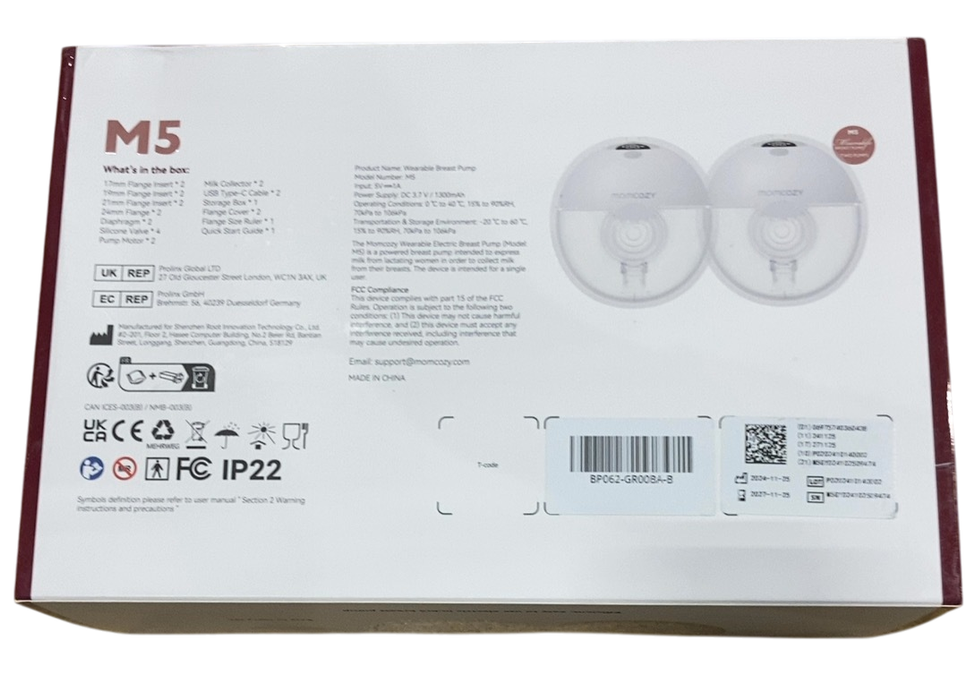 Shop Momcozy All-in-one M5 Double Wearable Breast Pump, Quill Grey at GoodBuy Gear