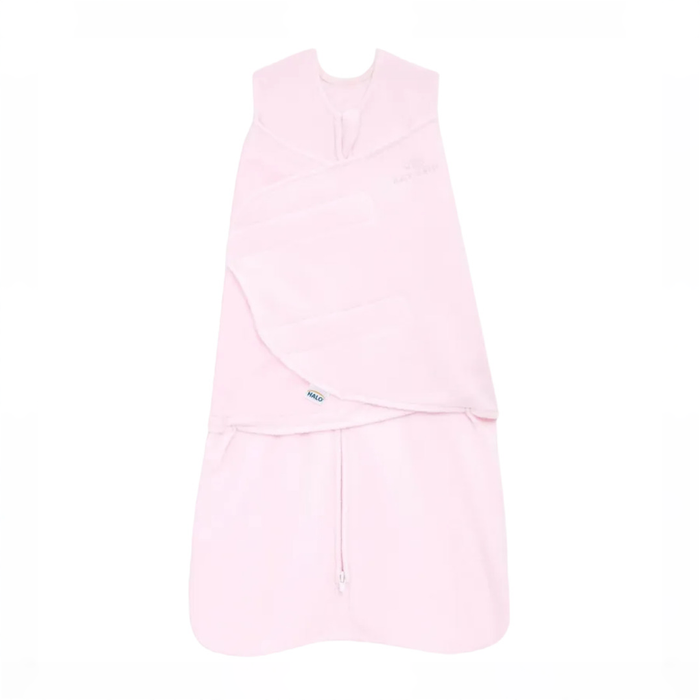 Shop Halo Micro-Fleece Swaddle, Light Pink, Newborn at GoodBuy Gear