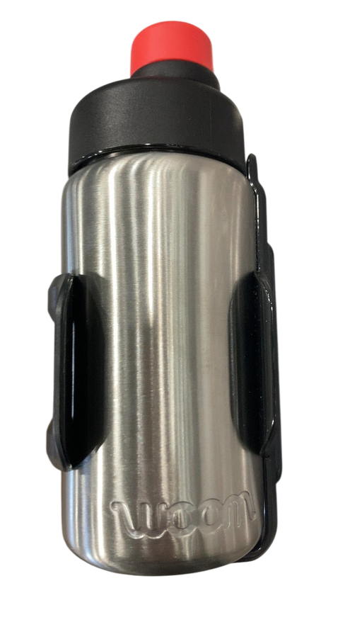 Shop Woom GLUG Stainless Steel Bottle + Bottle Cage, Stainless at GoodBuy Gear