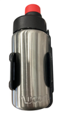 Shop Woom GLUG Stainless Steel Bottle + Bottle Cage, Stainless at GoodBuy Gear