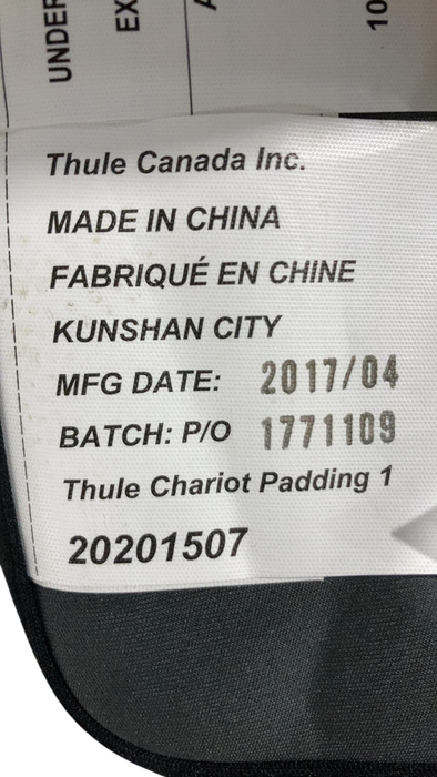 Shop Thule Seat Padding for Chariot Lite/Cross Single, Grey at GoodBuy Gear