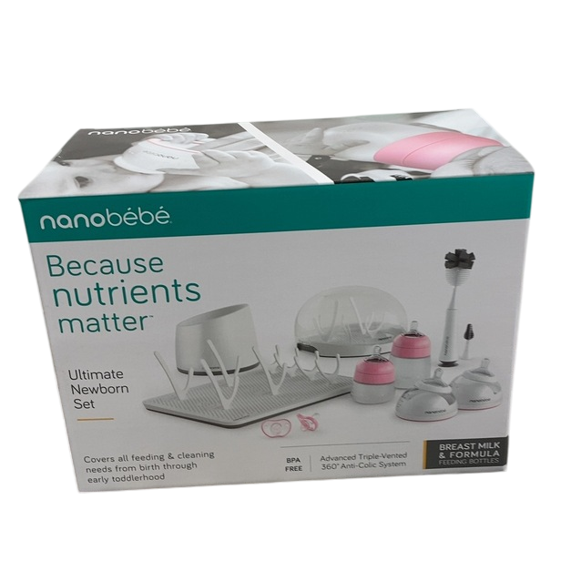 Shop Nanobébé Ultimate Newborn Baby Bottle Feeding Set, Pink at GoodBuy Gear