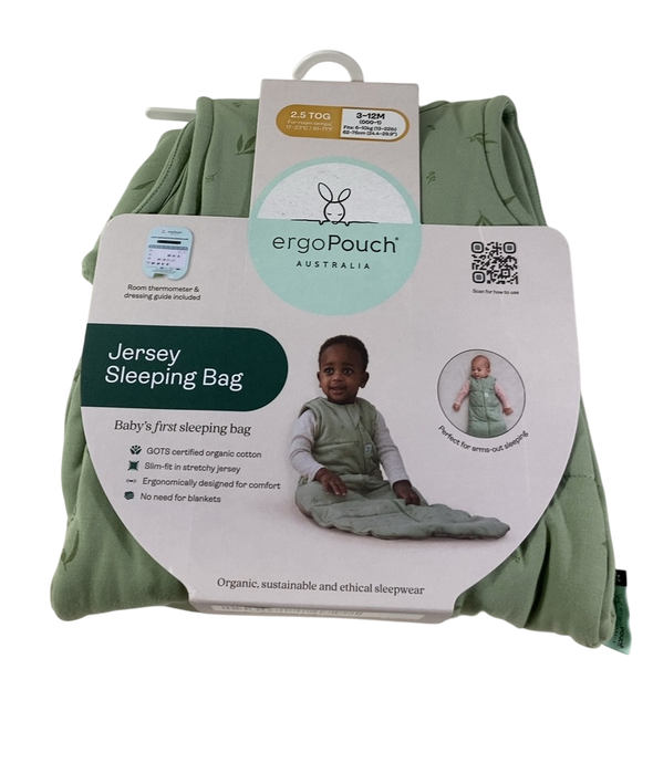 Shop ErgoPouch Jersey Sleeping Bag 2.5 TOG, 3-12 months, Willow at GoodBuy Gear