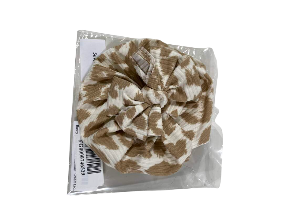 Shop Bunny Knots Headwrap, Cream Leopard at GoodBuy Gear