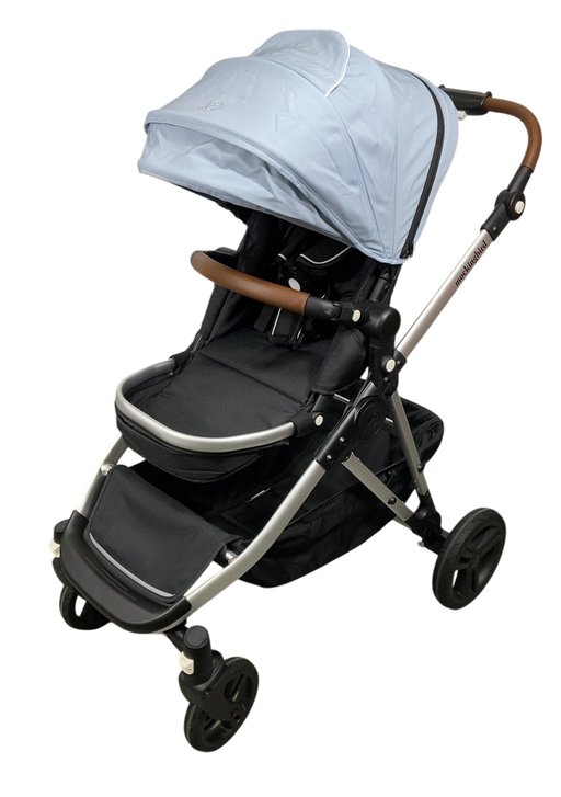 Shop Mockingbird Single to Double 2.0 Stroller, 2024, Silver With Penny Leather, Sky, Watercolor Drops at GoodBuy Gear