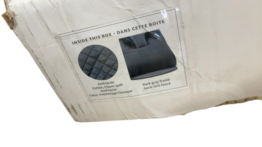 Shop BabyBjorn Bouncer Bliss, Dark Gray Frame, Anthracite Cotton Classic Quilt at GoodBuy Gear