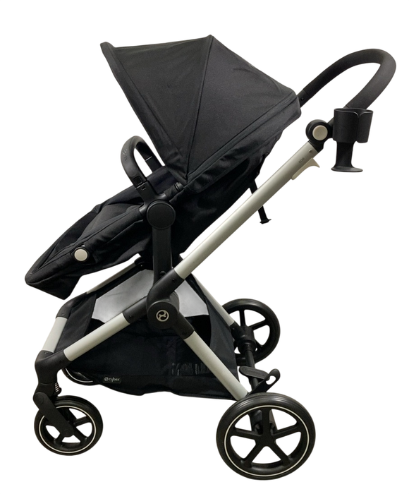 Shop Cybex Eos Stroller, 2024, Moon Black, Silver at GoodBuy Gear