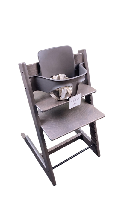 Shop Stokke Tripp Trapp High Chair With Baby Set, 1, Hazy Grey at GoodBuy Gear