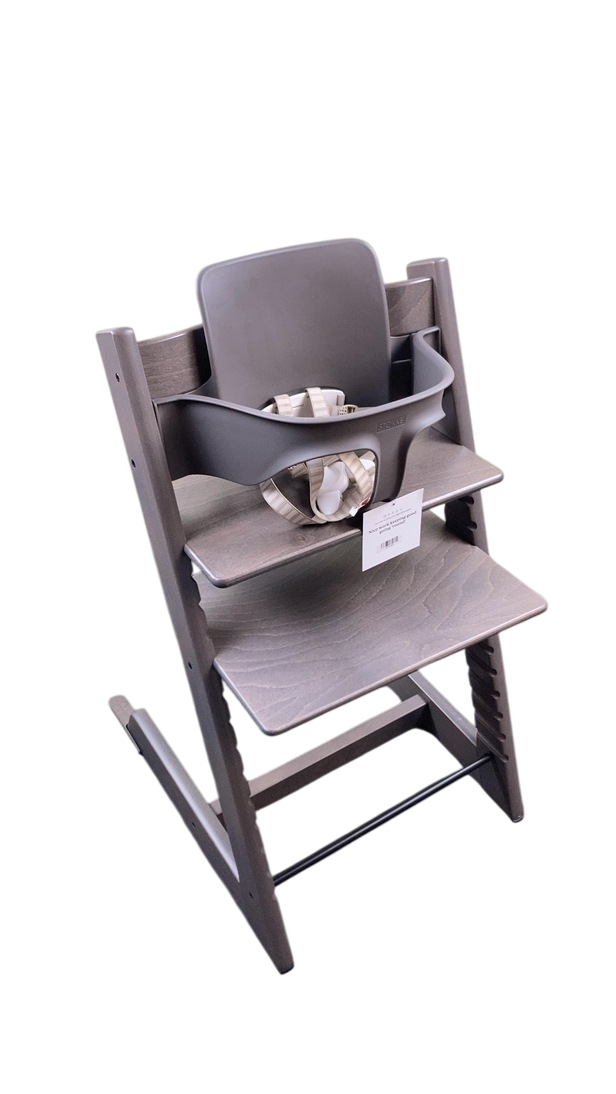 stokke high chair gray Stokke Tripp Trapp High Chair With Baby Set, 1, Hazy Grey