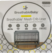 Shop Breathable Baby Mesh Crib Liner, Full Size/4 Sides, White at GoodBuy Gear