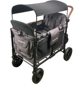 Shop Wonderfold W4 Luxe Quad Stroller Wagon, 2024, Charcoal Grey with Black Frame at GoodBuy Gear