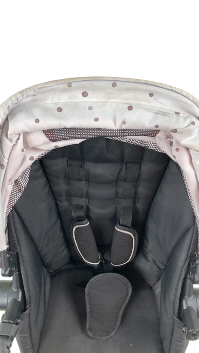 Shop Mockingbird 2nd Seat Kit with Extendable Canopy, Bloom, Silver With Penny Leather, Watercolor Drops at GoodBuy Gear