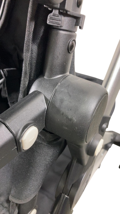 Shop Mockingbird Single to Double 2.0 Stroller, 2024, Black, Silver With Black Leather, Windowpane at GoodBuy Gear